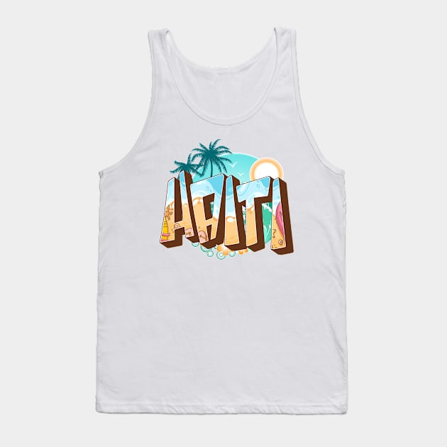 Haiti 3d text Tank Top by SerenityByAlex